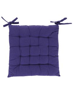 Cuscino sedia con lacci 40x40 cm, viola, Sibilla