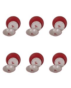 Servizio piatti 18 pezzi in stoneware, Lapponia Sibilla