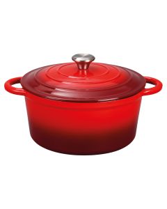 Casseruola con coperchio 24 cm in ghisa smaltata, induzione, Les Cocottes S&#236;Chef