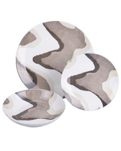 Servizio piatti 18 pezzi in porcellana, Sand