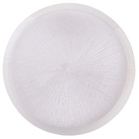 Piatto bianco &#216;32 cm in vetro, Elegance Sibilla