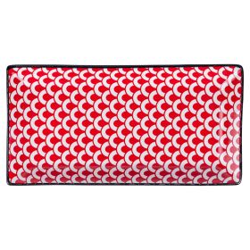 Piattino rettangolare in gres, Confusion