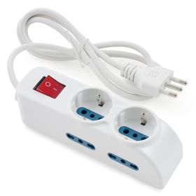 Multipresa 6 posizioni 2 Schuko, 4 bipasso, Kooper