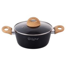 Casseruola 24 cm con coperchio, rivestimento in ceramica, induzione, Osaka S&#236;Chef