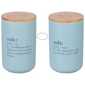 Barattolo sale 1000 ml in ceramica e bamb&#249;, Victionary