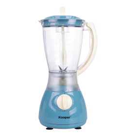 Frullatore elettrico 1,8 L, 4 velocit&#224;, funzione Pulse, 350W, azzurro e avorio, Kooper