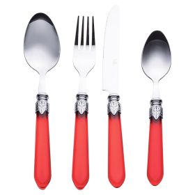 Set 24 posate, impugnatura rossa, Imperial Red