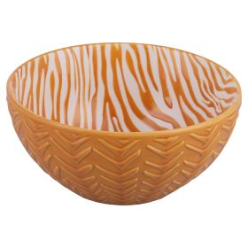 Ciotola tonda 12,5 cm in ceramica doppio decoro, Reactive