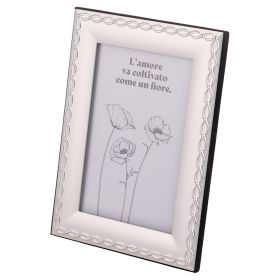 Cornice da tavolo, spazio foto 10x15 cm, silver, Sibilla