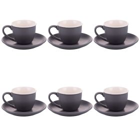 Set 6 tazzine caff&#232; 100 ml con piattino, Classic monday, Forma