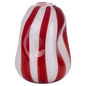 Vaso arredo in vetro riciclato h. 29 cm, Red Velvet Sibilla