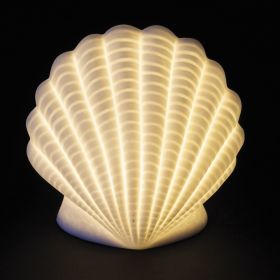 Conchiglia led decorativa in ceramica, Ocean