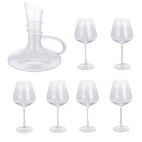 Set degustazione vino 6 calici + decanter, Zaffiro