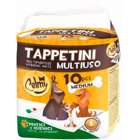 Tappetino assorbente multiuso per animali 10 pezzi 60x60 cm