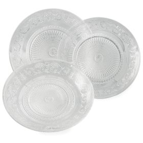 Servizio piatti 18 pezzi in vetro