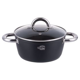 Casseruola con coperchio 20 cm rivestimento in ceramica, fondo full induction, S&#236;Chef Premium