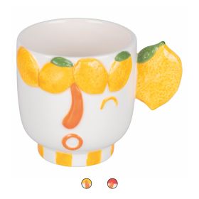 Mug 350 ml in ceramica, face design, Fruit Life
