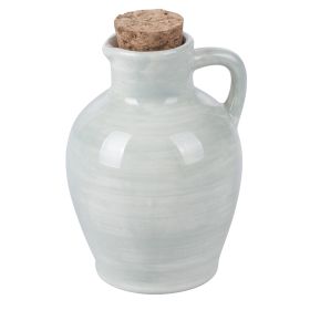 Anfora mini oliera in ceramica tappo in sughero
