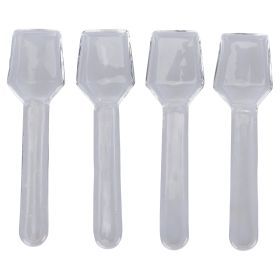 Set 4 cucchiaini dessert in vetro borosilicato, Glass