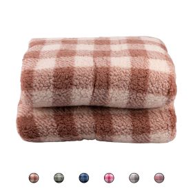 Coperta scacchi multiuso 243x285 cm in sherpa, Sibilla