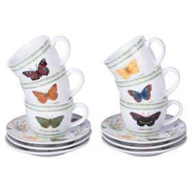 Set 6 tazzine 90 ml con piattino, Botanist