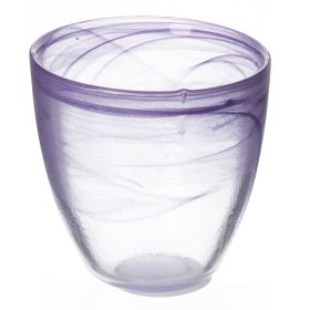 Bicchiere acqua bombato viola 280 ml, Alabastro