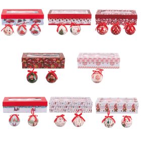 Set 7 palle natalizie con fiocco, Santa&#39;s House