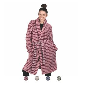 Vestaglia corta con collo a scialle, taglia L, Leflaf