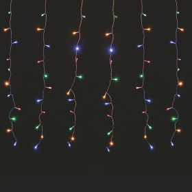 Tenda 104 led multicolor, a batteria, uso esterno, 150x70 cm, Santa&#39;s House