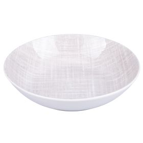 Piatto fondo in porcellana, grigio, Texture