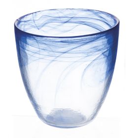 Bicchiere acqua bombato blu cobalto 280 ml, Alabastro