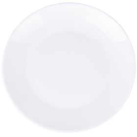 Piatto frutta in vetro opalino, bianco, Sibilla