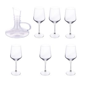 Set degustazione vino 6 calici + decanter, Rubino Superior
