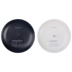 Set 2 porta zampironi in ceramica &#216;15x2,5 cm, Victionary