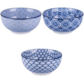 Ciotola 680 ml in porcellana, Confusion Blu