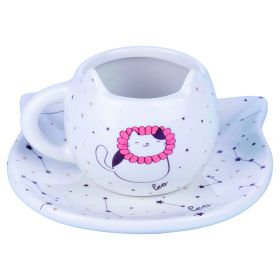 Tazzina caff&#232; con piattino, Oroscocats Leo