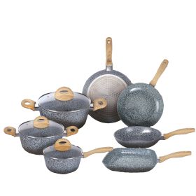 Batteria 10 pezzi, rivestimento in ceramica, induzione, Alaska S&#236;Chef