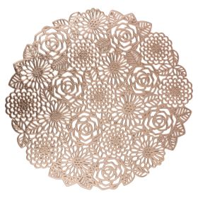 Tovaglietta tonda rose, Gold