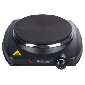 Fornello elettrico, 5 livelli di temperatura, nero, Kooper