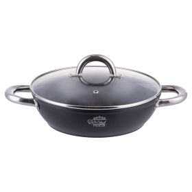 Tegame con coperchio 24 cm rivestimento in ceramica, fondo full induction, S&#236;Chef Premium