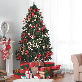 Albero di Natale bacche rosse 1148 rami h. 210 cm, Nevada Santa&#39;s House