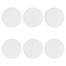 Set 6 sottobicchieri tondi double face soft touch, Horeca White