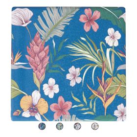 Mattonella decorativa grande in ceramica, Botanico Sibilla