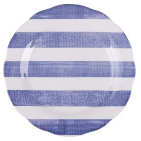 Piatto frutta in porcellana, blu, Versilia