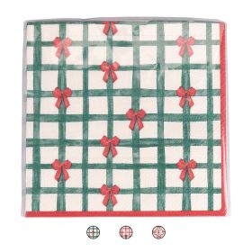 Set 30 tovaglioli monouso, Natale coi fiocchi