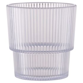 Bicchiere acqua 300 ml, in plastica PS, Cristallo di luna, Unico