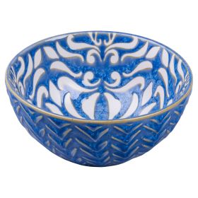 Ciotola tonda 12,5 cm in ceramica doppio decoro, Reactive