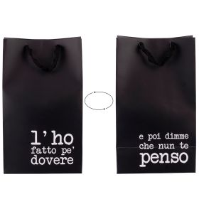 Busta regalo grande double face in carta 23x15x39 cm, S.P.Q.eRe