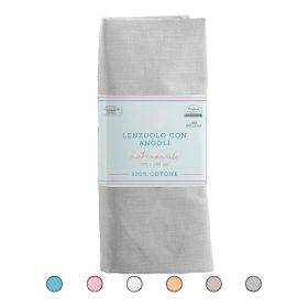 Lenzuolo matrimoniale con angoli 170x200 cm in cotone