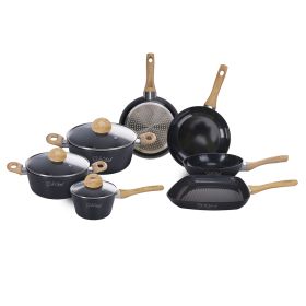 Batteria 10 pezzi, rivestimento in ceramica, induzione, Osaka S&#236;Chef